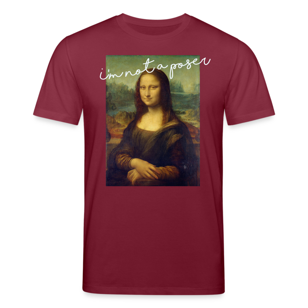 Männer Bio-T-Shirt von Stanley & Stella I'm not a poser - Burgunderrot