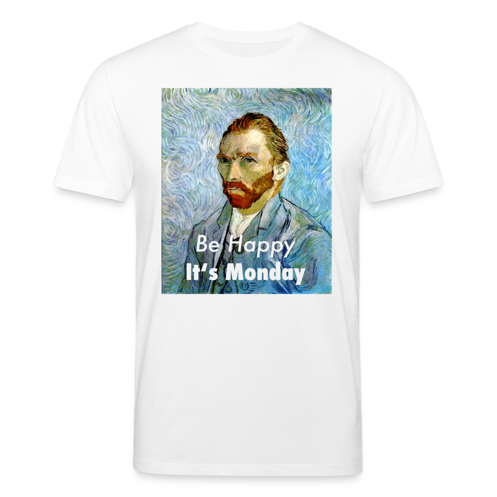 Männer Bio-T-Shirt von Stanley & Stella Be Happy It's Monday - Weiß