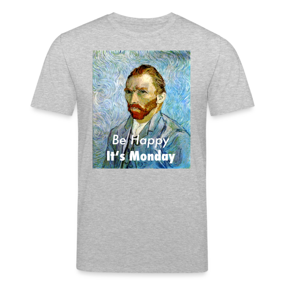 Männer Bio-T-Shirt von Stanley & Stella Be Happy It's Monday - Grau meliert