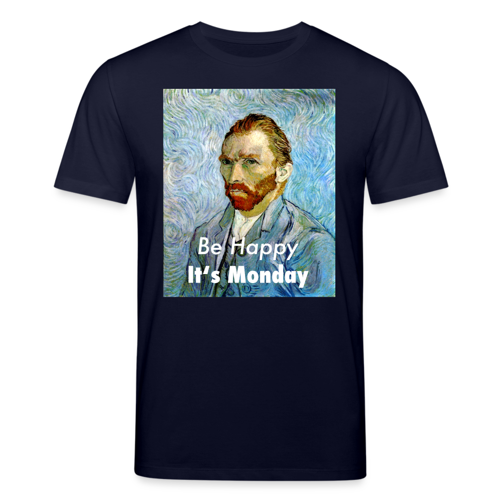 Männer Bio-T-Shirt von Stanley & Stella Be Happy It's Monday - Navy