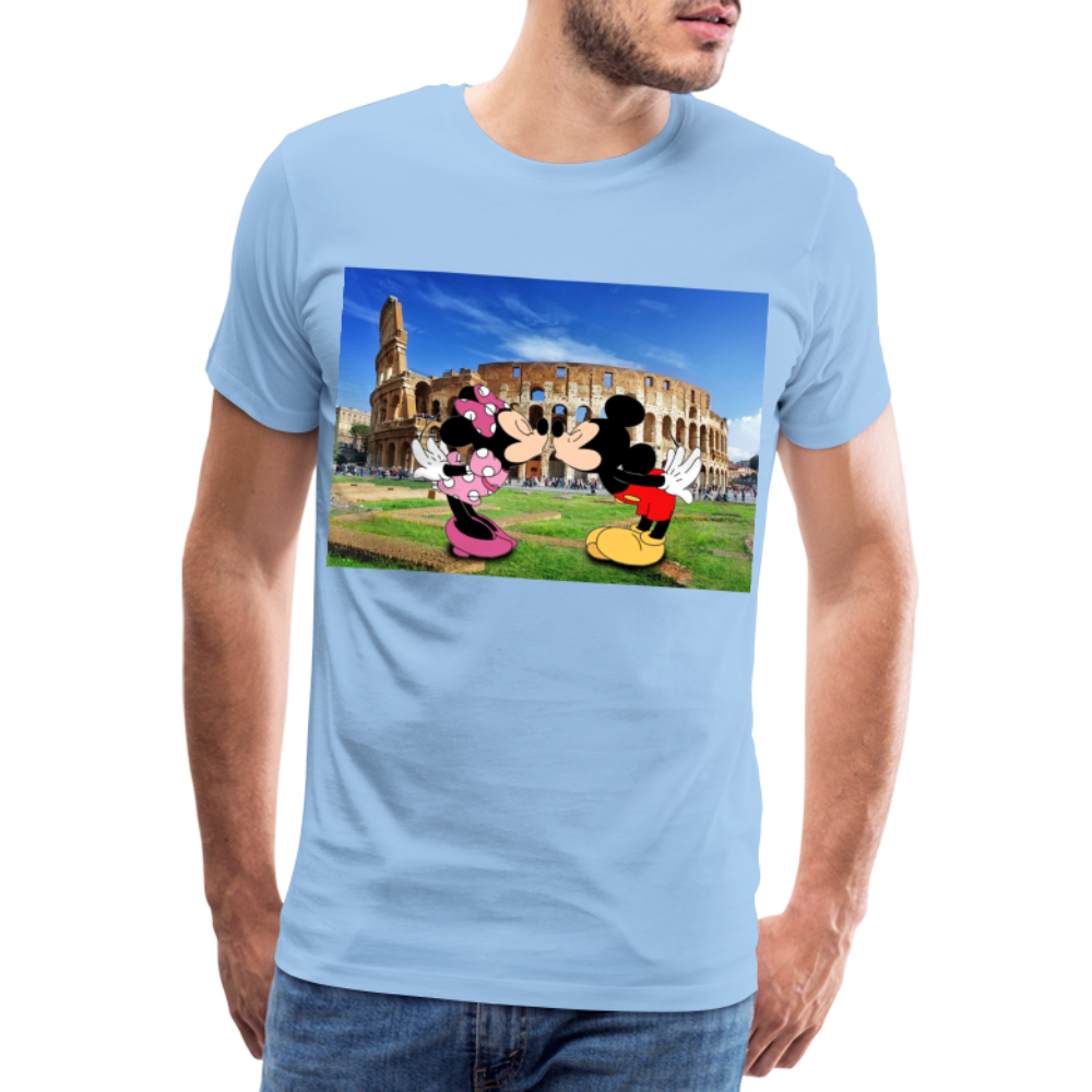 Männer Premium T-Shirt Micky Maus und Daisy - Sky