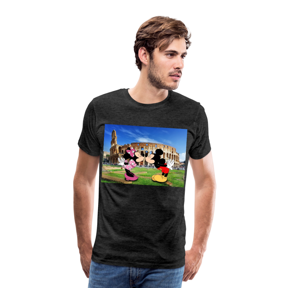 Männer Premium T-Shirt Micky Maus und Daisy - Anthrazit