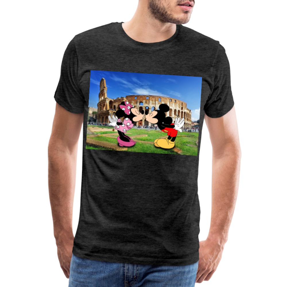 Männer Premium T-Shirt Micky Maus und Daisy - Anthrazit