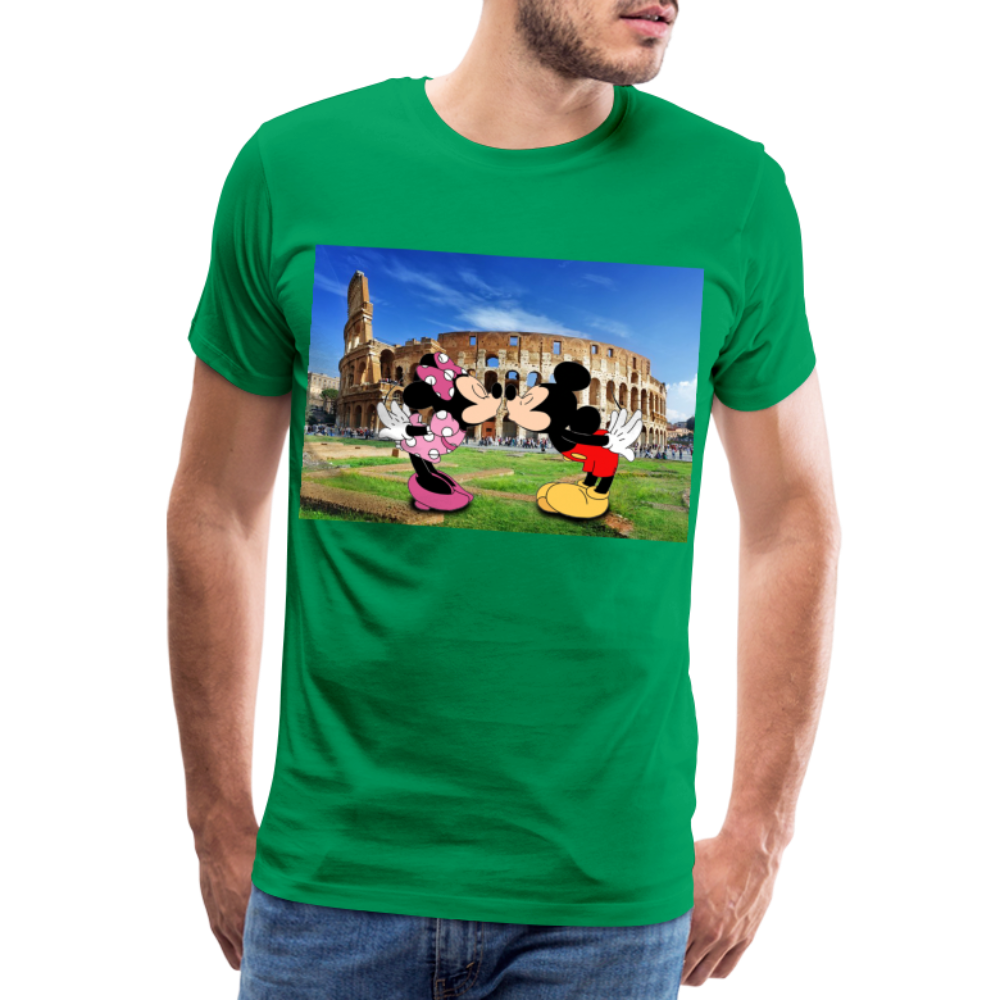 Männer Premium T-Shirt Micky Maus und Daisy - Kelly Green