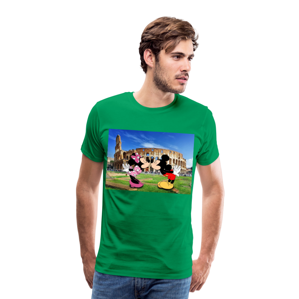 Männer Premium T-Shirt Micky Maus und Daisy - Kelly Green