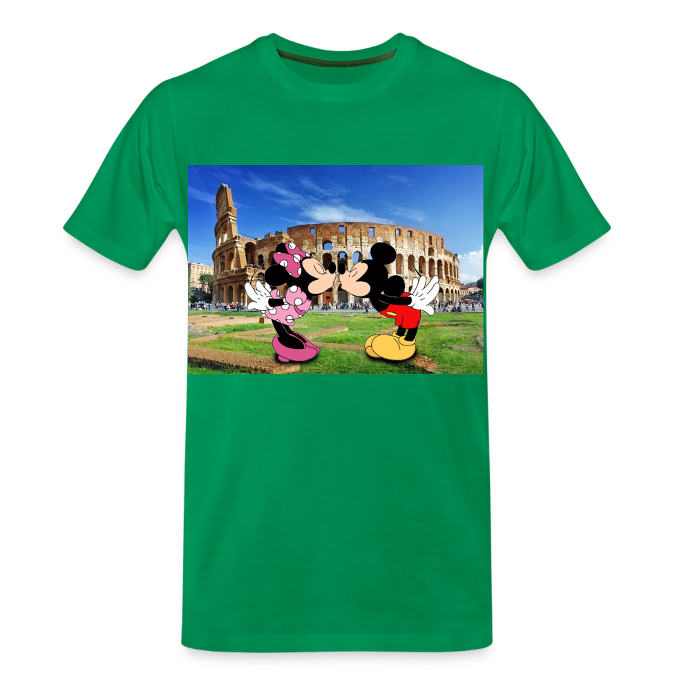 Männer Premium T-Shirt Micky Maus und Daisy - Kelly Green
