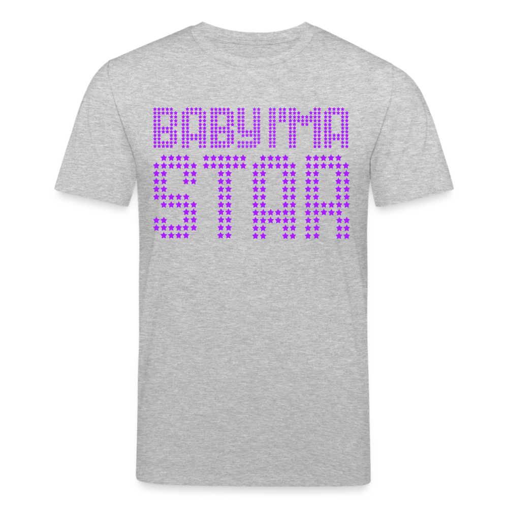 Männer Bio-T-Shirt von Stanley & Stella Baby I'm a Star - Grau meliert