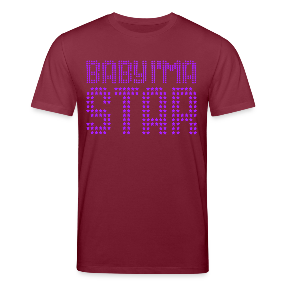 Männer Bio-T-Shirt von Stanley & Stella Baby I'm a Star - Burgunderrot