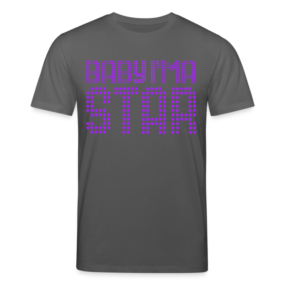 Männer Bio-T-Shirt von Stanley & Stella Baby I'm a Star - Anthrazit