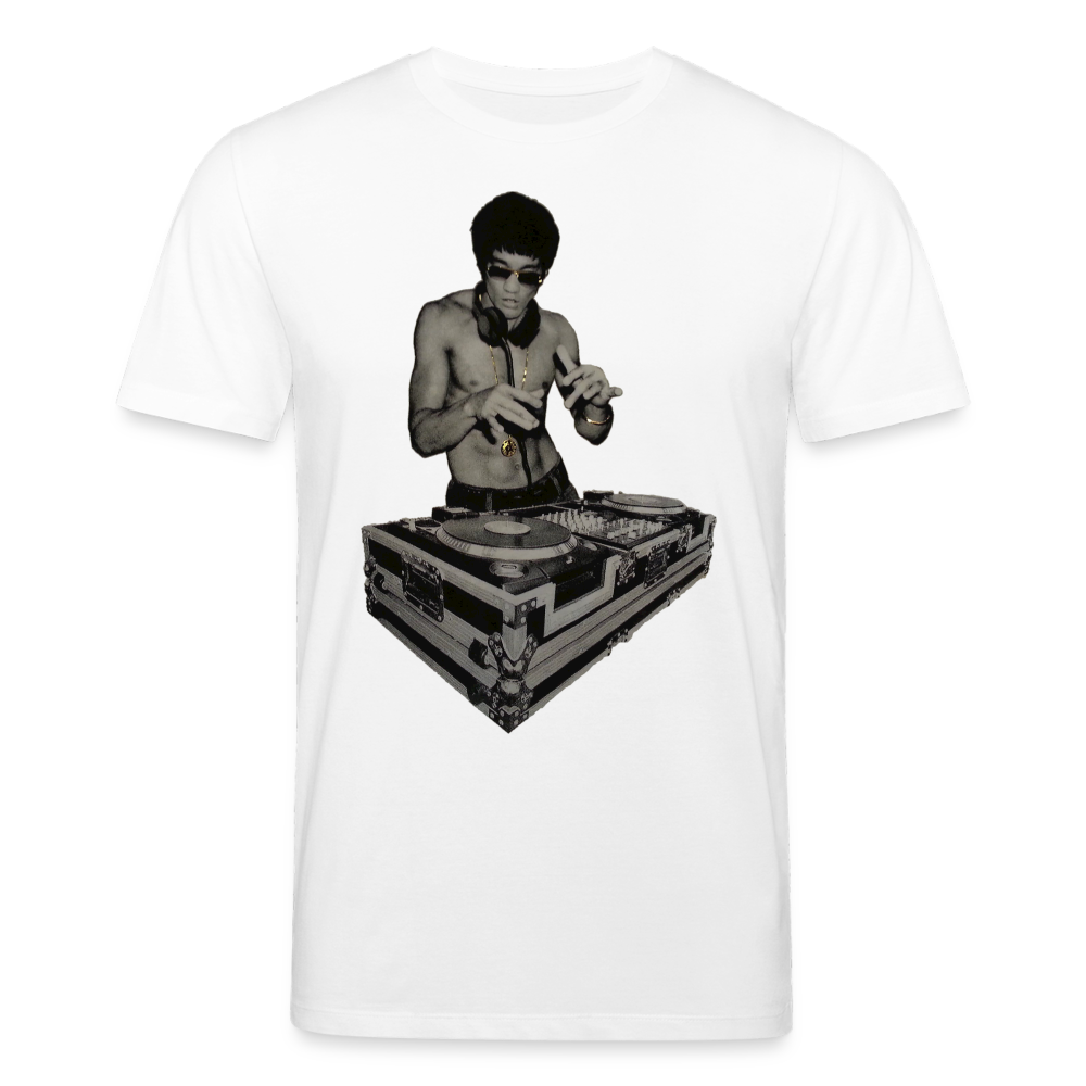 Männer Bio-T-Shirt von Stanley & Stella Bruce Lee DJ - Weiß