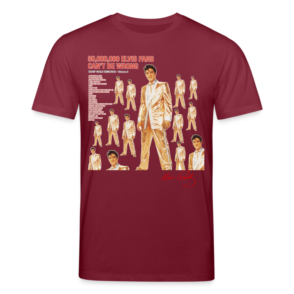 Männer Bio-T-Shirt von Stanley & Stella Elvis - Burgunderrot