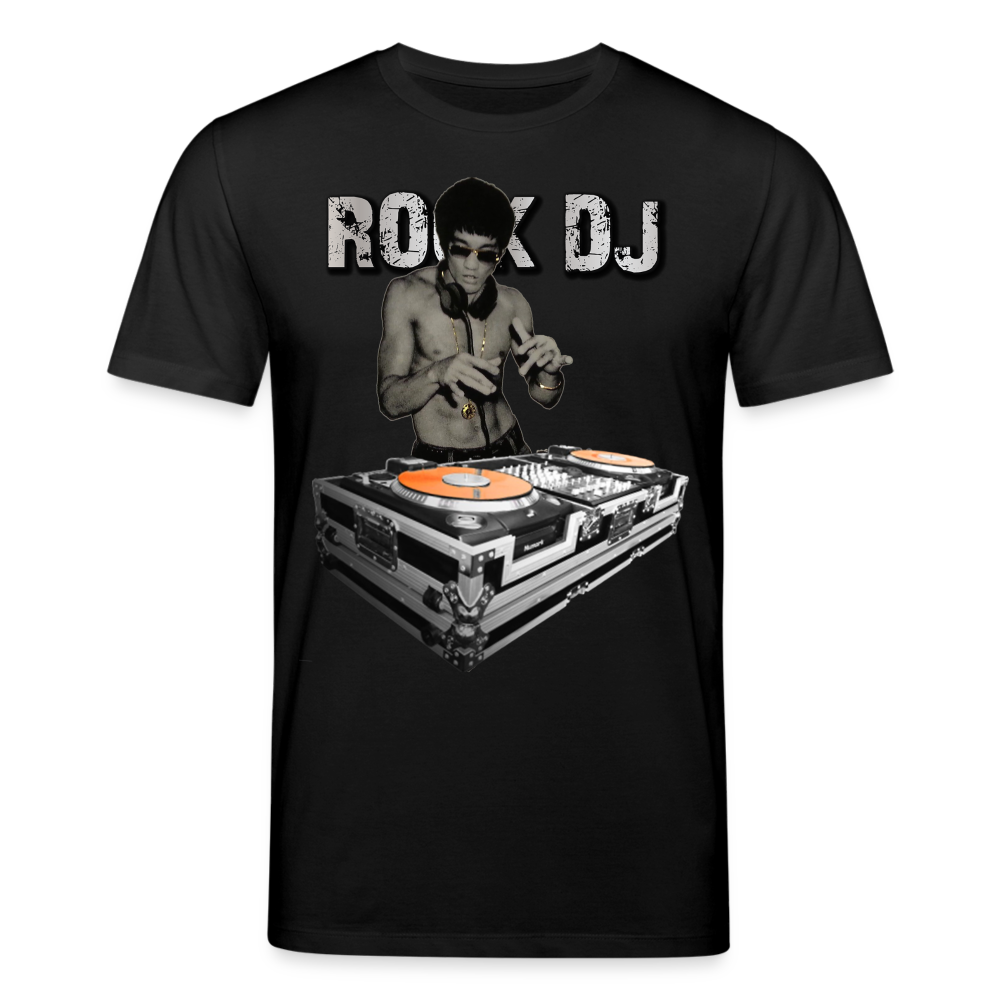 Männer Bio-T-Shirt von Stanley & Stella Bruce Lee Rock DJ - Schwarz