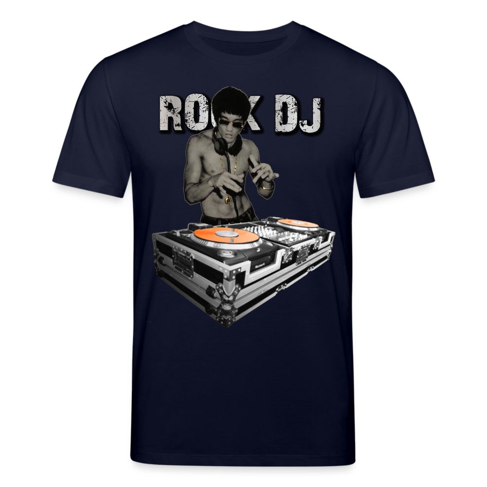 Männer Bio-T-Shirt von Stanley & Stella Bruce Lee Rock DJ - Navy