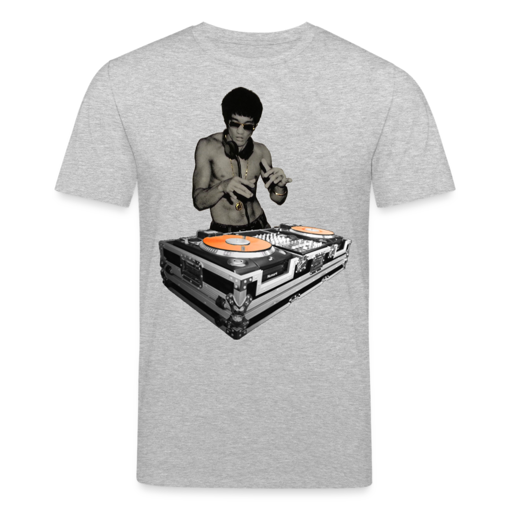 Männer Bio-T-Shirt von Stanley & Stella Bruce Lee DJ - Grau meliert