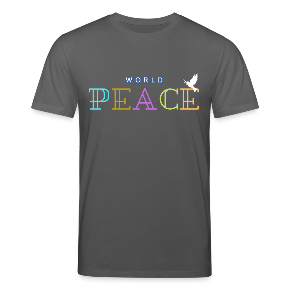 Männer Bio-T-Shirt von Stanley & Stella World Peace - Anthrazit