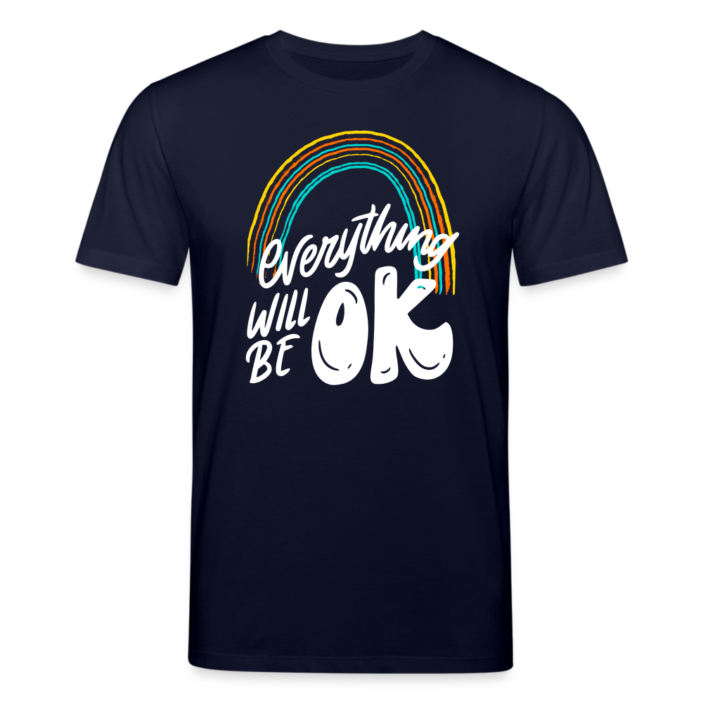 Männer Bio-T-Shirt von Stanley & Stella everything will be ok - Navy