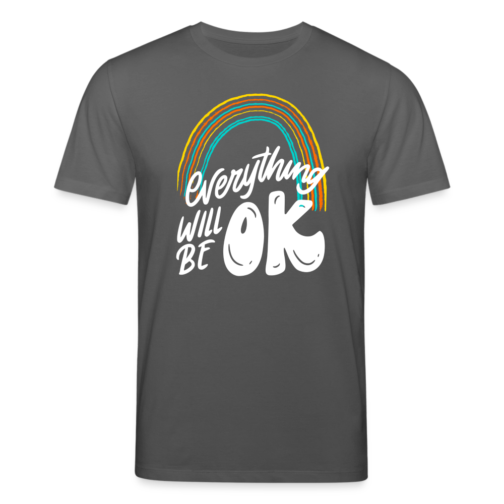 Männer Bio-T-Shirt von Stanley & Stella everything will be ok - Anthrazit