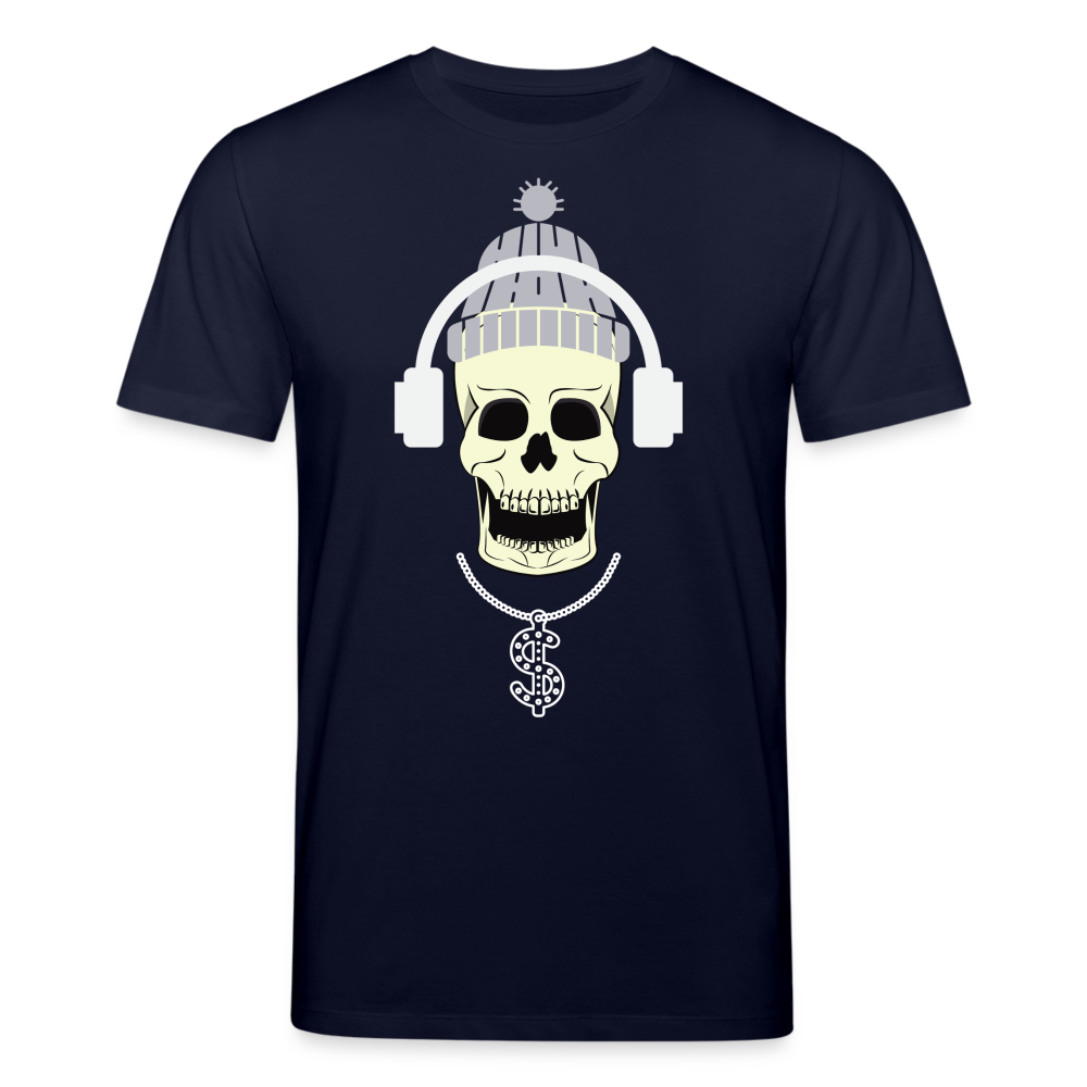 Männer Bio-T-Shirt von Stanley & Stella Skull DJ - Navy