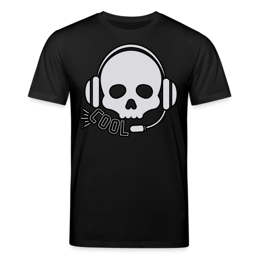 Männer Bio-T-Shirt von Stanley & Stella Skull DJ Sound - Schwarz