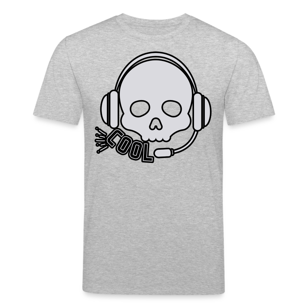 Männer Bio-T-Shirt von Stanley & Stella Skull DJ Sound - Grau meliert