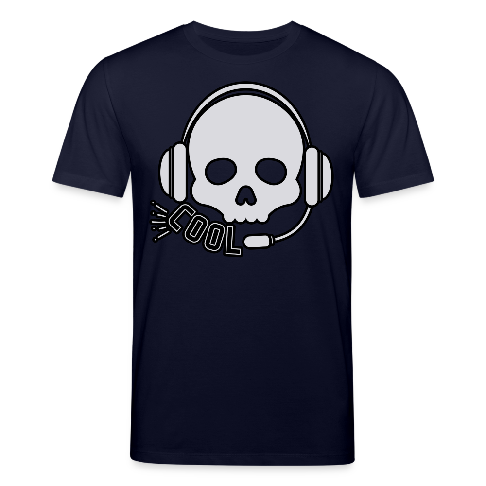 Männer Bio-T-Shirt von Stanley & Stella Skull DJ Sound - Navy