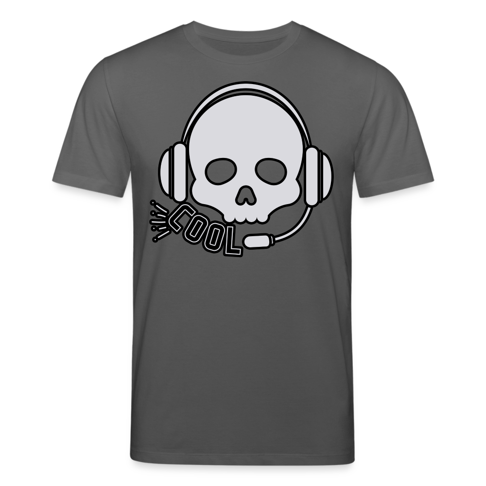Männer Bio-T-Shirt von Stanley & Stella Skull DJ Sound - Anthrazit