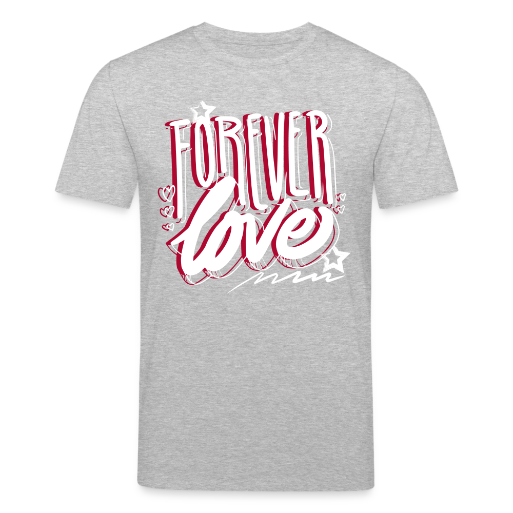 Männer Bio-T-Shirt von Stanley & Stella Forever LOVE - Grau meliert