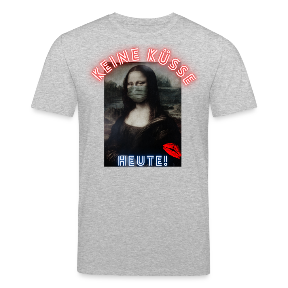 Männer Bio-T-Shirt von Stanley & Stella Heute Keine Küsse - Grau meliert