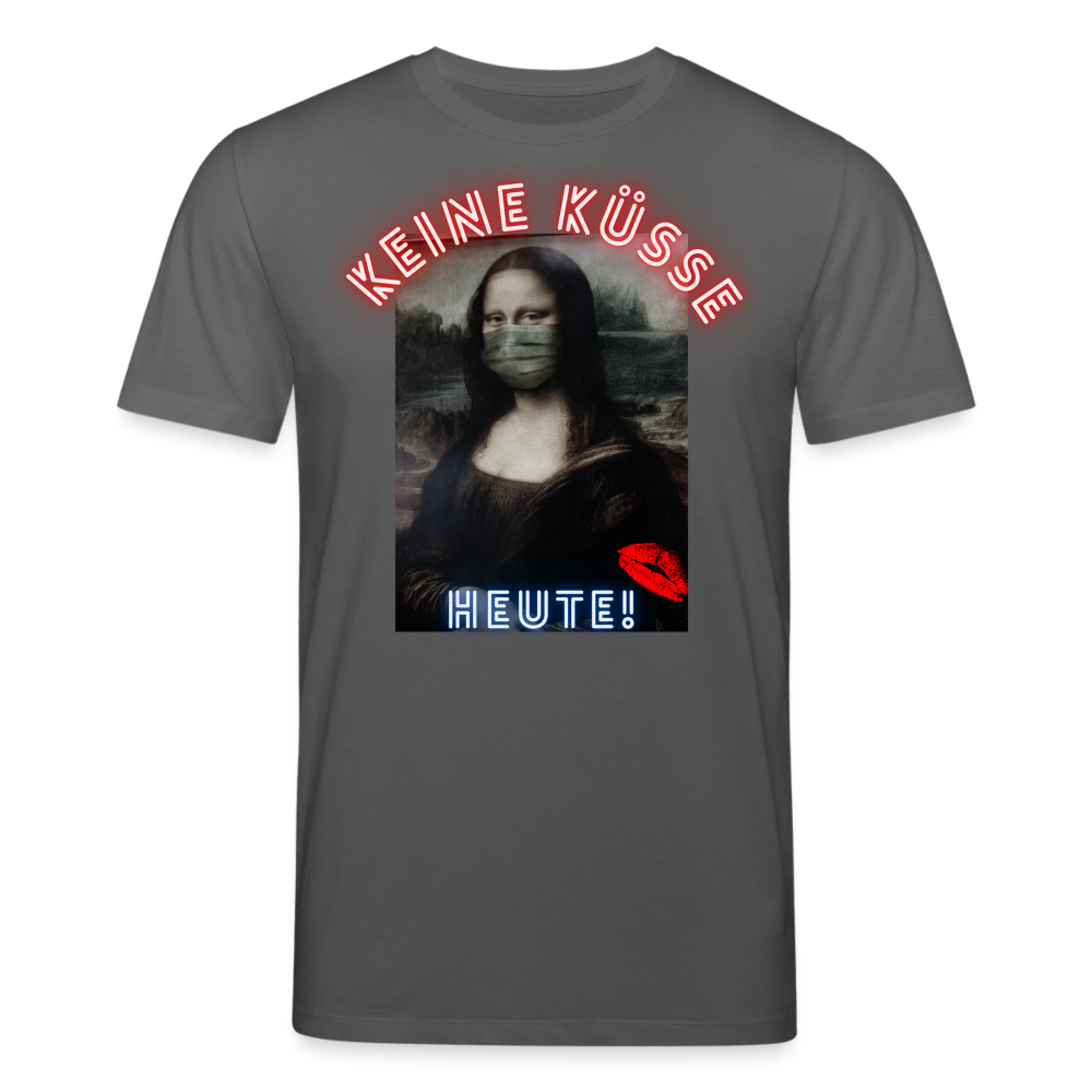 Männer Bio-T-Shirt von Stanley & Stella Heute Keine Küsse - Anthrazit