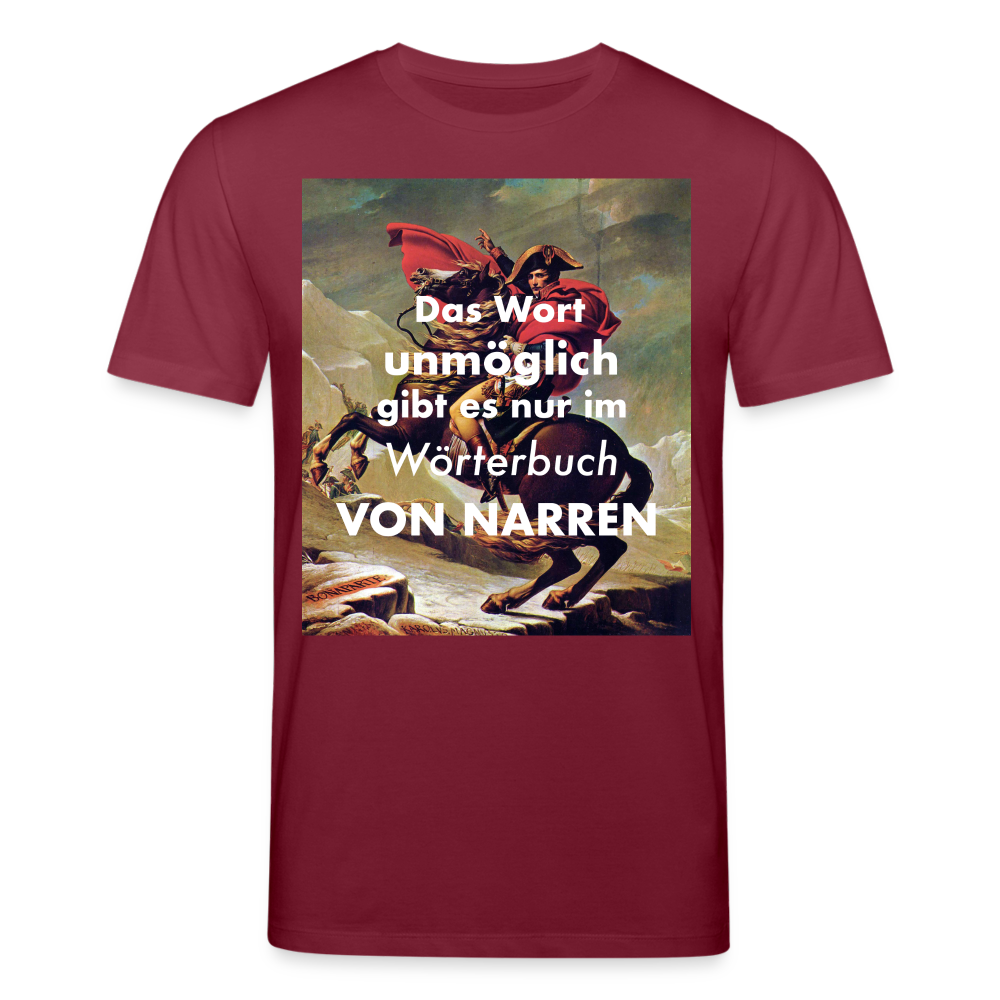 Männer Bio-T-Shirt von Stanley & Stella Das Wort Unmöglich - Burgunderrot