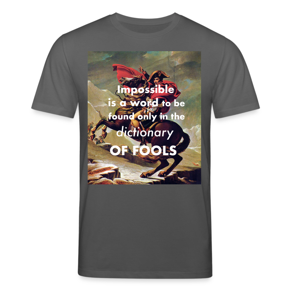 Männer Bio-T-Shirt von Stanley & Stella Impossible Napoleon - Anthrazit