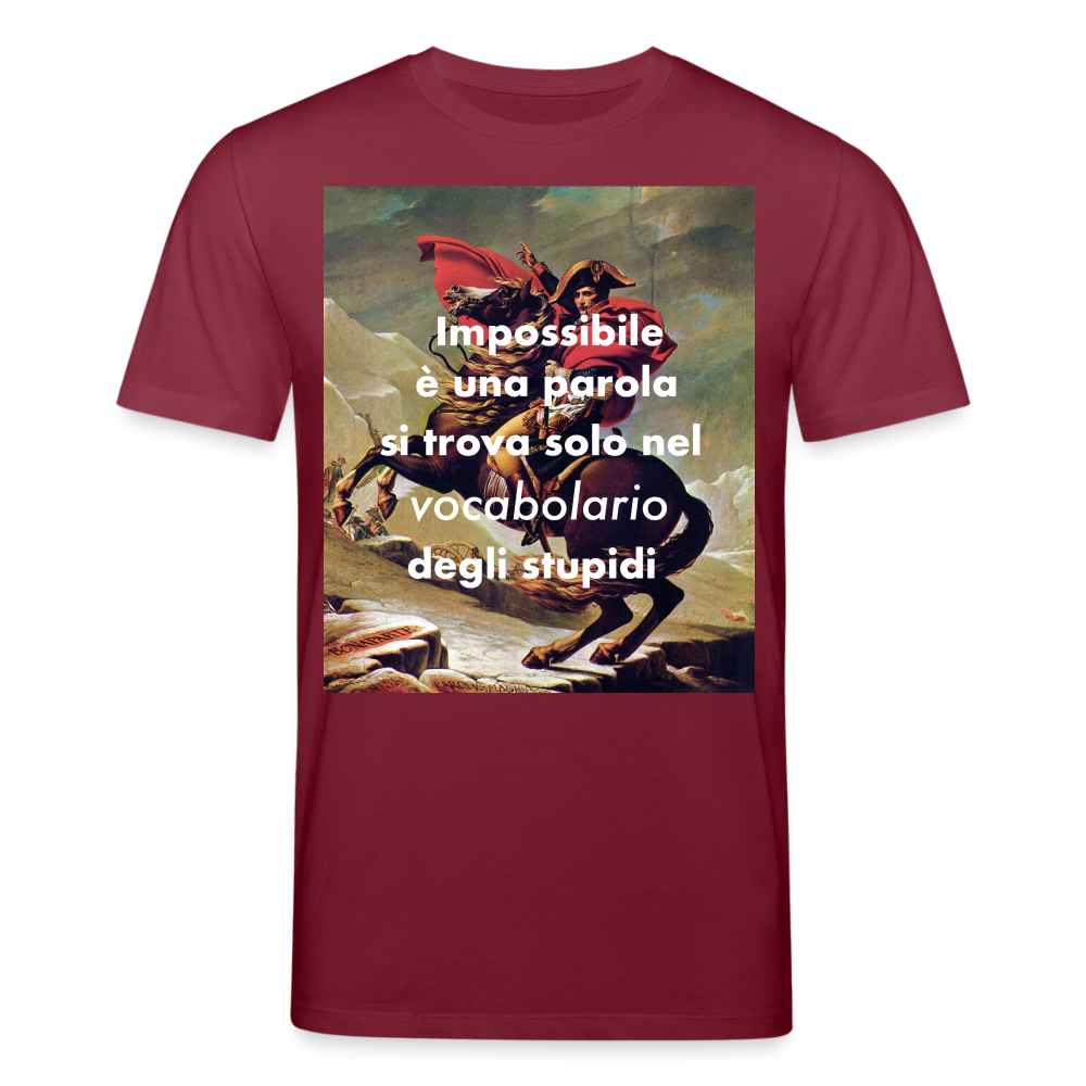 Männer Bio-T-Shirt von Stanley & Stella Impossibile Napoleon - Burgunderrot