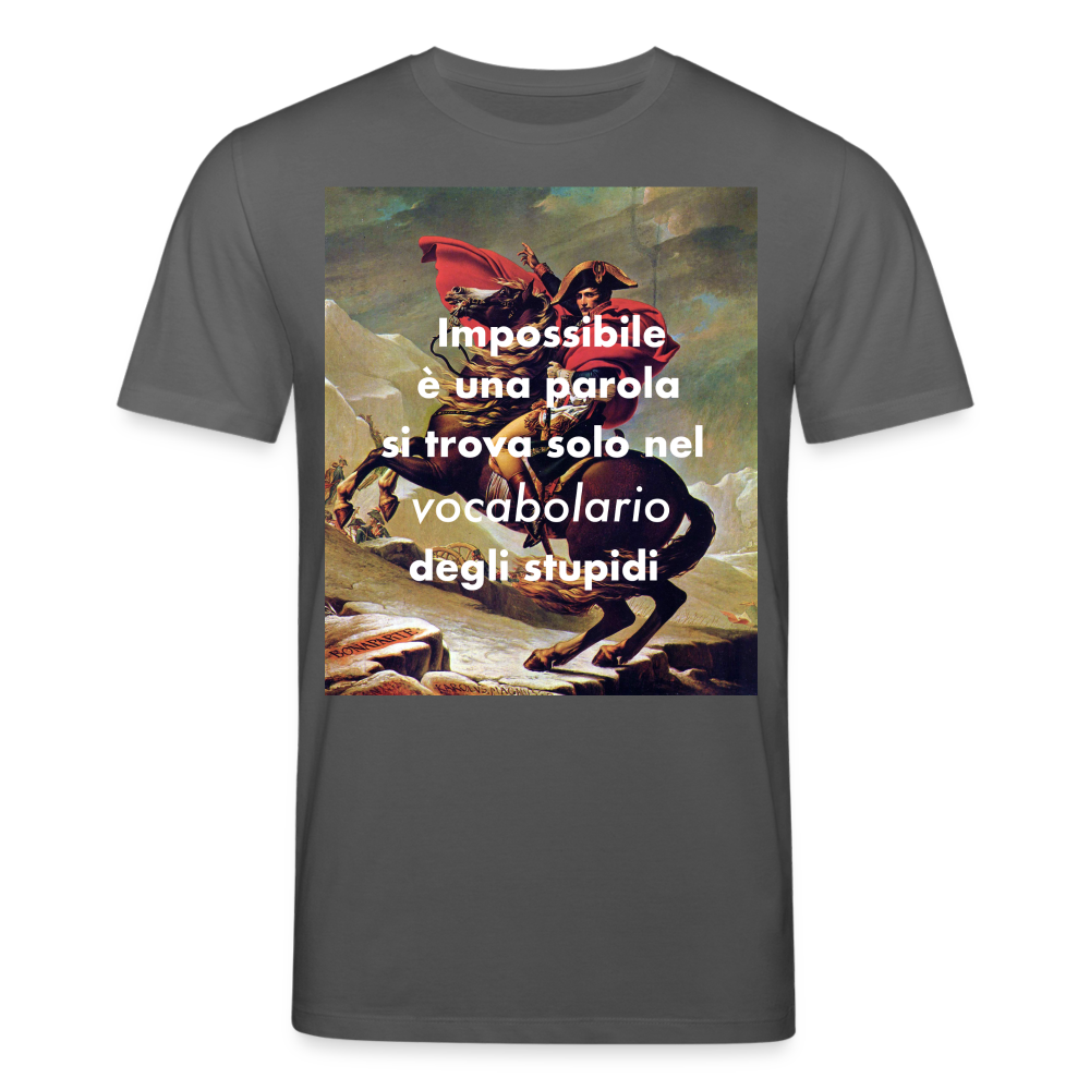 Männer Bio-T-Shirt von Stanley & Stella Impossibile Napoleon - Anthrazit
