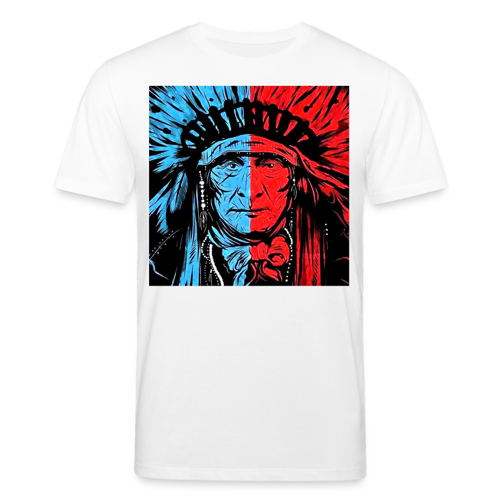 Männer Bio-T-Shirt von Stanley & Stella Indianer Häuptling - weiß