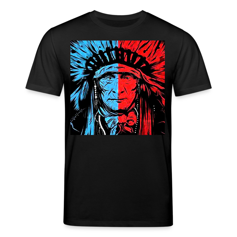 Männer Bio-T-Shirt von Stanley & Stella Indianer Häuptling - Schwarz