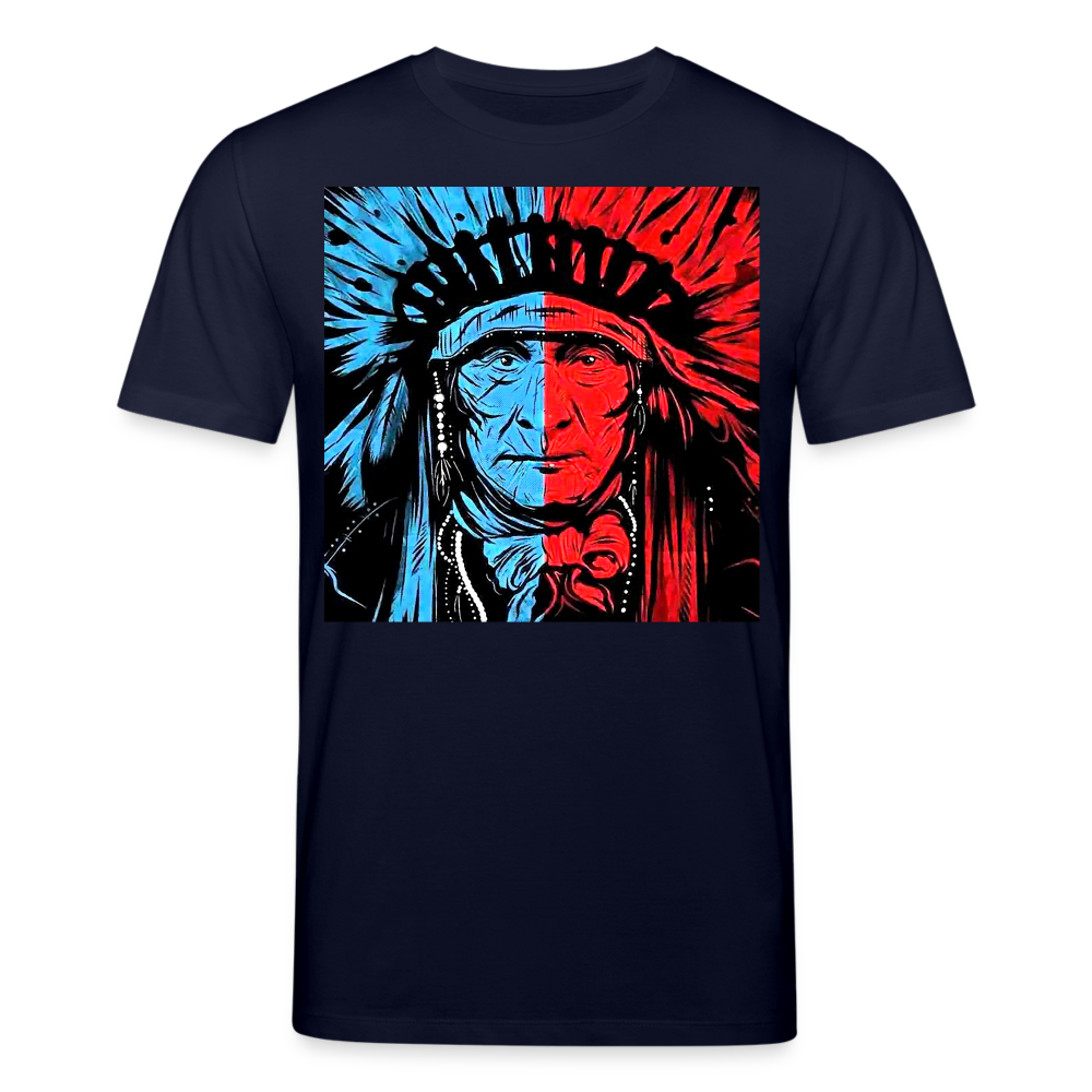 Männer Bio-T-Shirt von Stanley & Stella Indianer Häuptling - Navy