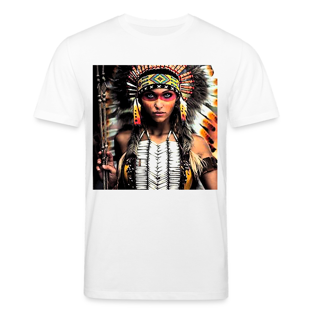 Männer Bio-T-Shirt von Stanley & Stella Indianer - weiß