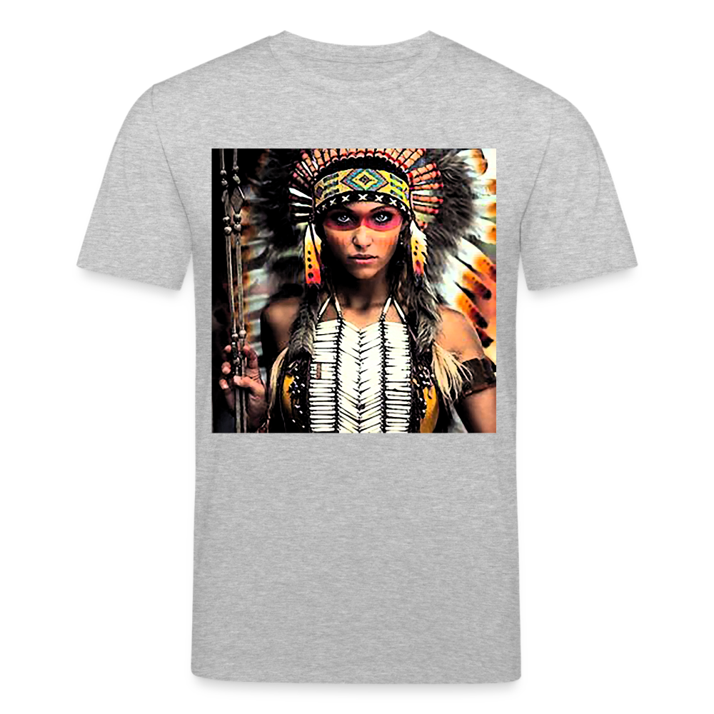 Männer Bio-T-Shirt von Stanley & Stella Indianer - Grau meliert