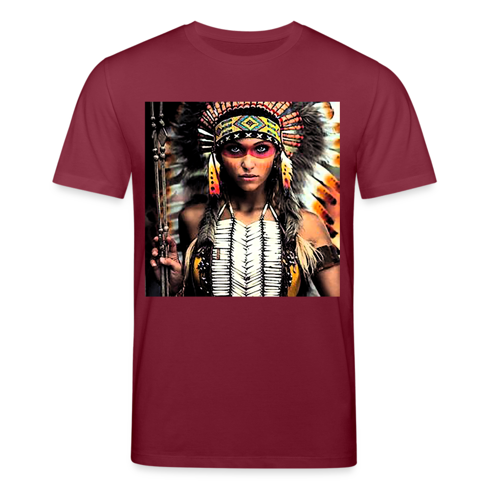 Männer Bio-T-Shirt von Stanley & Stella Indianer - Burgunderrot