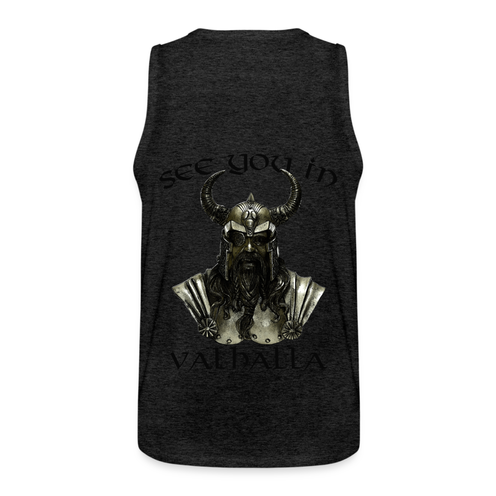 Männer Premium Tanktop T-Shirt Muskelshirt Achselshirt See You in Valhalla - Anthrazit