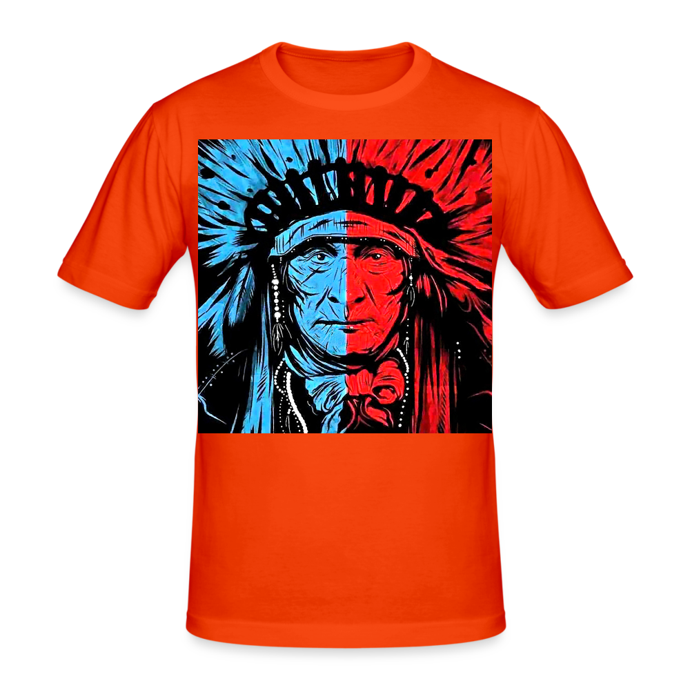 Männer Gildan Heavy Kurzarm T-Shirt Streetwear Indianer - kräftig Orange