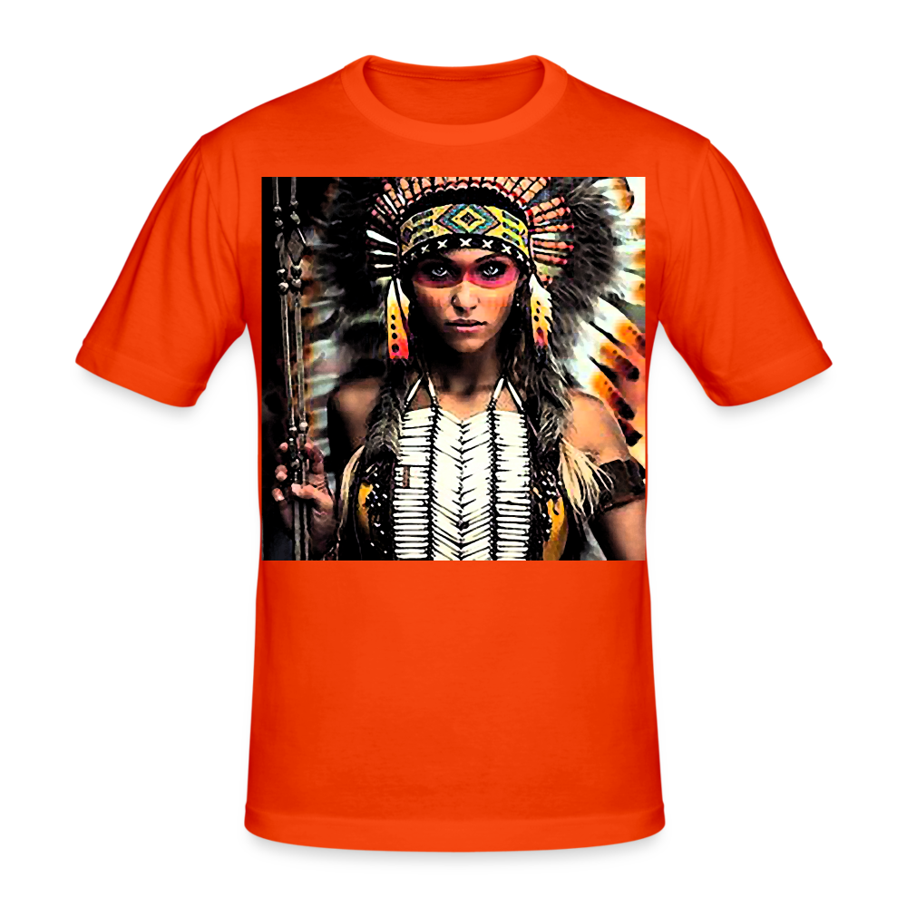 Männer Gildan Heavy Kurzarm T-Shirt Streetwear Indianer - kräftig Orange