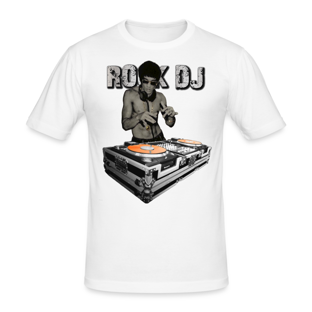 Männer Gildan Heavy Kurzarm T-Shirt Streetwear Bruce Lee - weiß