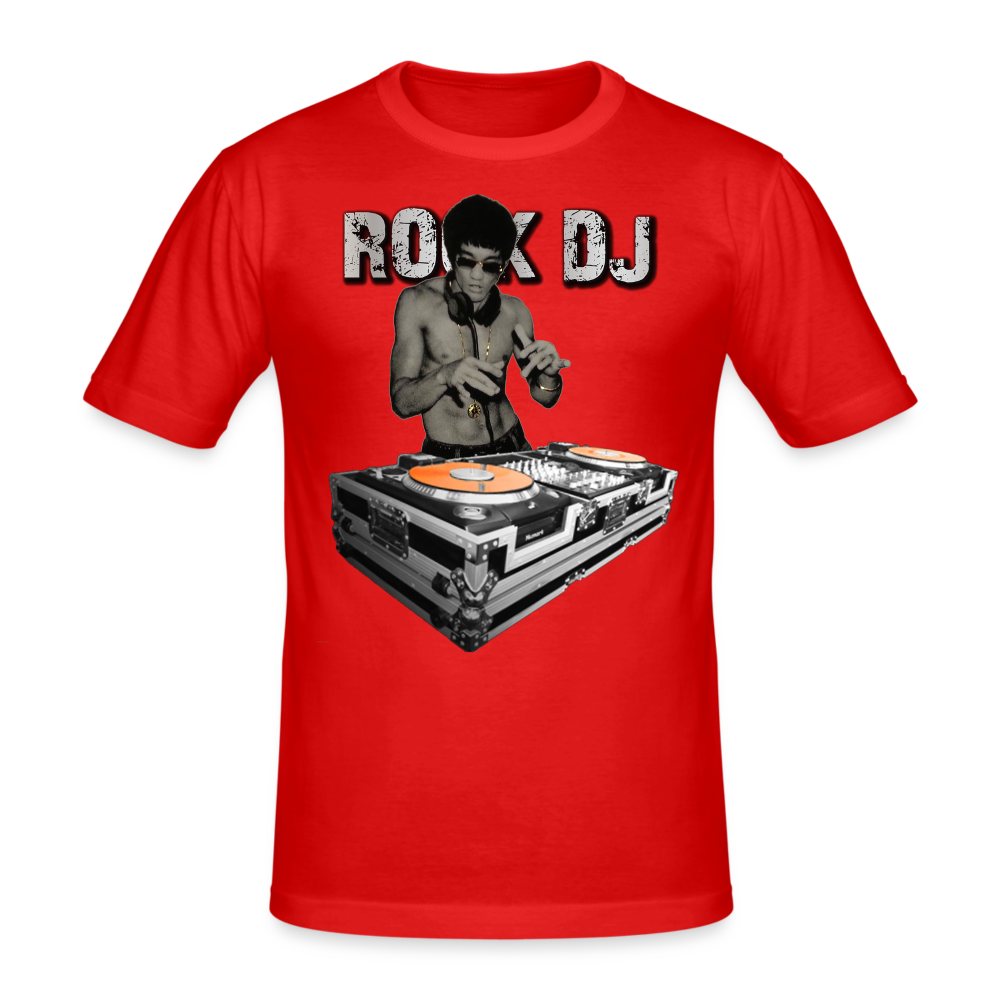 Männer Gildan Heavy Kurzarm T-Shirt Streetwear Bruce Lee - Rot