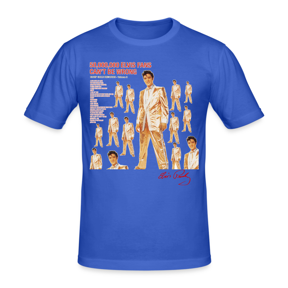 Männer Gildan Heavy Kurzarm T-Shirt Streetwear Elvis - Königsblau