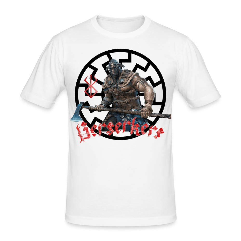 Männer Gildan Heavy Kurzarm T-Shirt Streetwear Berserkers - weiß