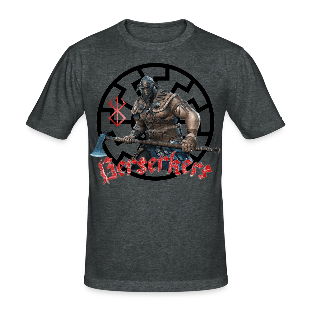 Männer Gildan Heavy Kurzarm T-Shirt Streetwear Berserkers - Dunkelgrau meliert