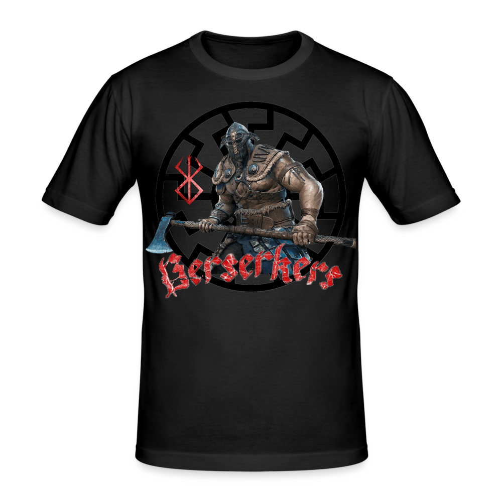 Männer Gildan Heavy Kurzarm T-Shirt Streetwear Berserkers - Schwarz