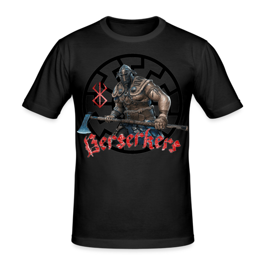 Männer Gildan Heavy Kurzarm T-Shirt Streetwear Berserkers - Schwarz
