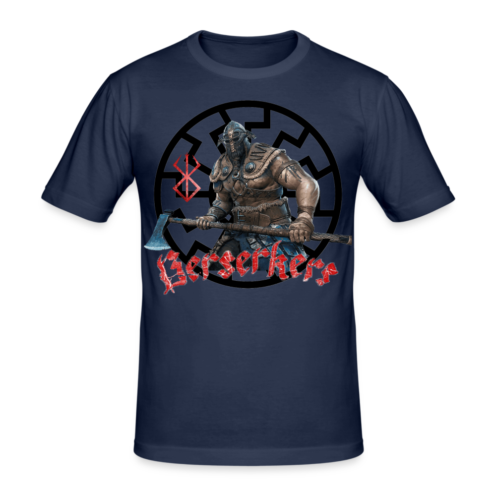Männer Gildan Heavy Kurzarm T-Shirt Streetwear Berserkers - Navy